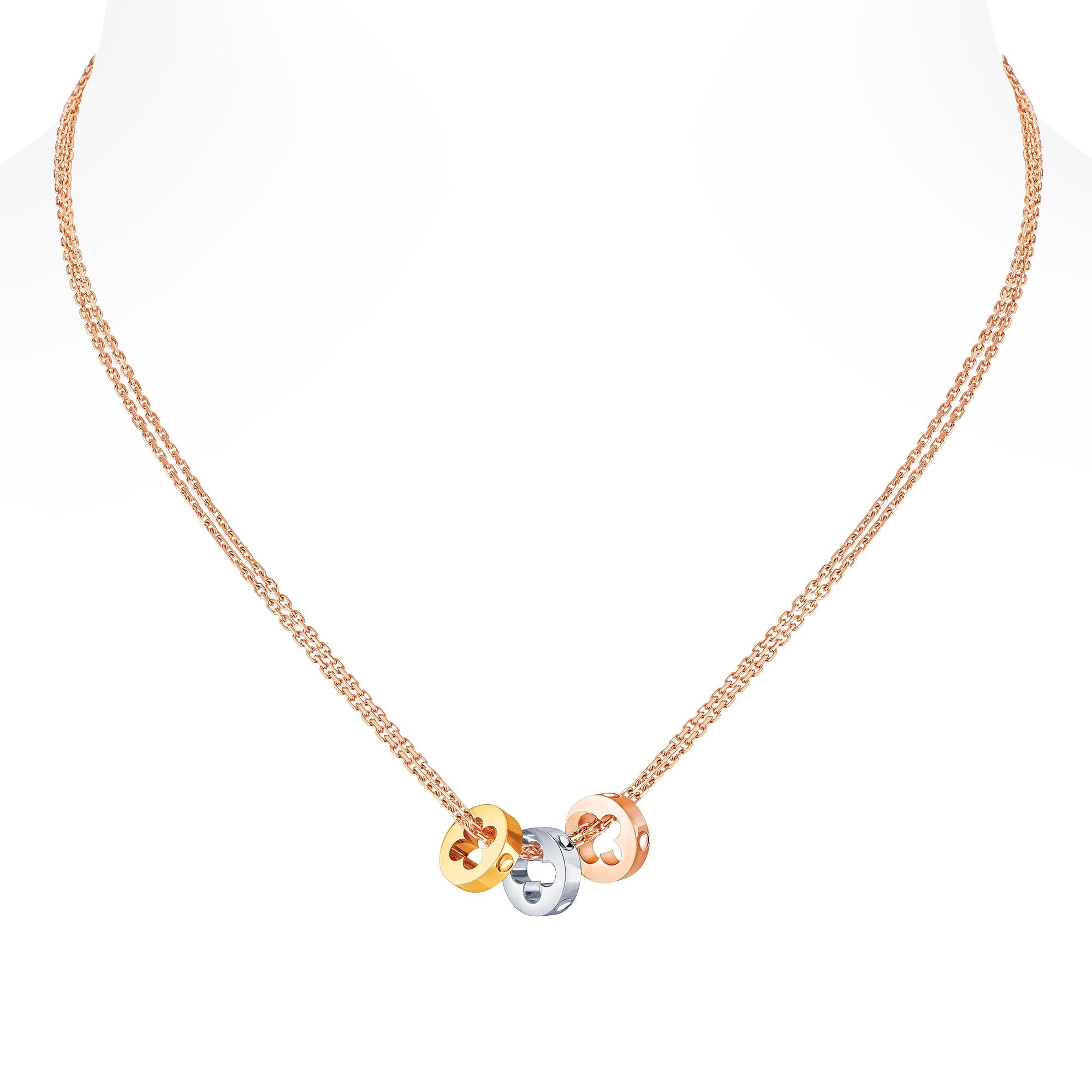 Louis vuitton rose store gold necklace